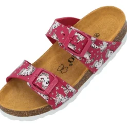 Palado Kids Samos G Print, Pantoletten, Kinder, Pink Unicorn