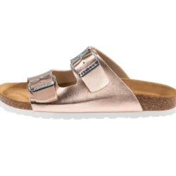 Palado Korfu Metallic, Pantoletten, Damen, Kupfer-Rose/Silber