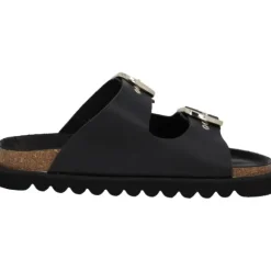 Palado Korfu Niete by Sila Sahin, Plateau-Pantoletten, Damen, Schwarz