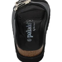 Palado Korfu Niete by Sila Sahin, Plateau-Pantoletten, Damen, Schwarz