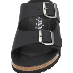 Palado Korfu Oiled Premium Leather, Pantoletten, Damen, Schwarz