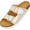 Palado Korfu PL Metallic, Plateau-Pantoletten, Damen, Gold/Beige