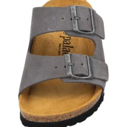 Palado Korfu Velours Premium Leather, Pantoletten, Damen, Grau