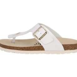 Palado Kos BEGS by Sila Sahin, Zehentrenner, Damen, Weiß Metallic