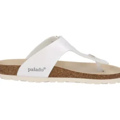 Palado Kos BEGS by Sila Sahin, Zehentrenner, Damen, Weiß Metallic