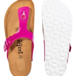 Palado Kos Lack, Zehentrenner, Damen, Fuchsia