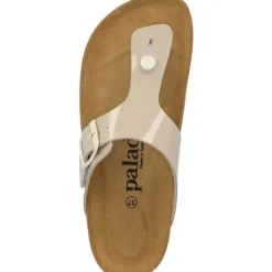 Palado Kos PL Lack, Zehentrenner, Damen, Beige