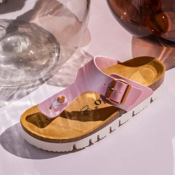 Palado Kos PL Metallic, Zehentrenner, Damen, Rosa