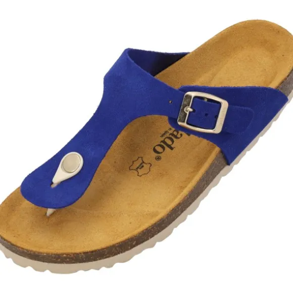 Palado Kos Suede Premium Leather, Pantoletten, Damen, Blau