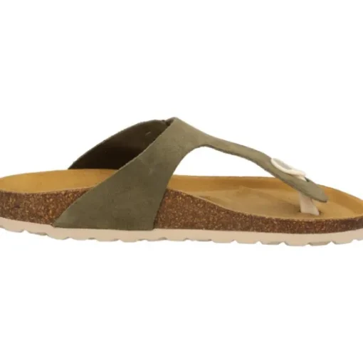 Palado Kos Suede Premium Leather, Pantoletten, Damen, Khaki