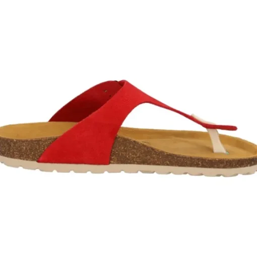 Palado Kos Suede Premium Leather, Pantoletten, Damen, Rot