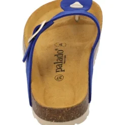 Palado Kos Suede Premium Leather, Pantoletten, Damen, Blau