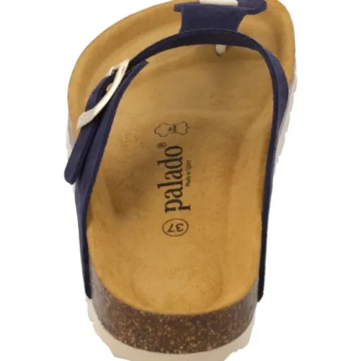 Palado Kos Suede Premium Leather, Zehentrenner, Damen, Dunkelblau