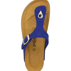 Palado Kos Suede Premium Leather, Pantoletten, Damen, Blau