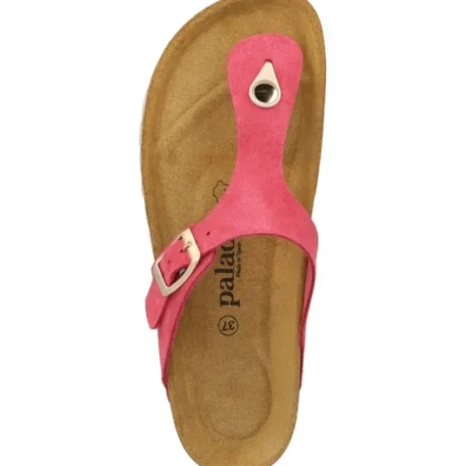 Palado Kos Suede Premium Leather, Pantoletten, Damen, Pink