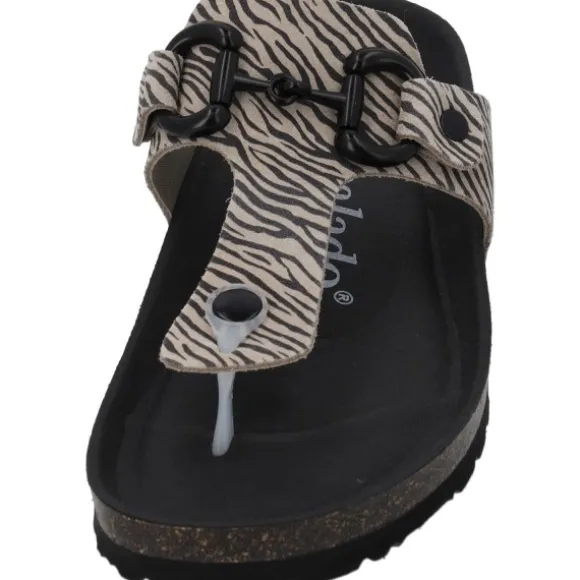 Palado Kos Zebra, Zehentrenner, Damen, Beige