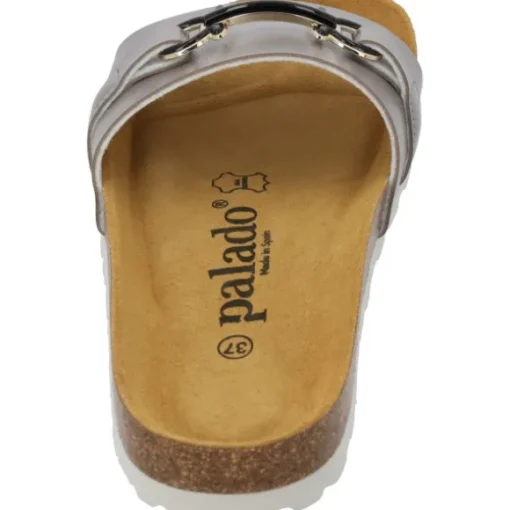 Palado Laudra, Pantoletten, Damen, Grau Metallic