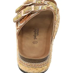 Palado Luberos by Sila Sahin, Plateau-Pantoletten, Damen, Camel