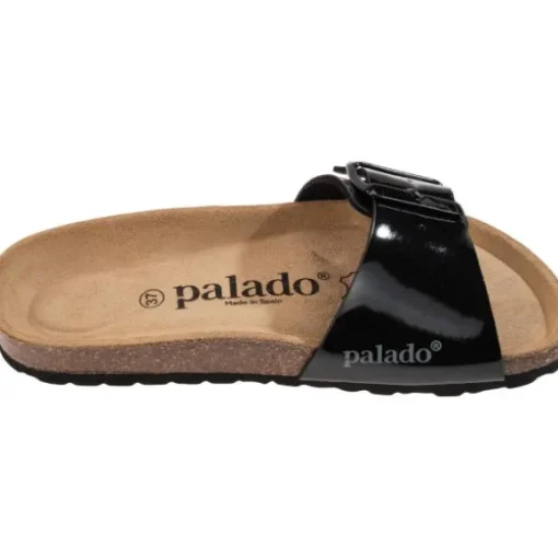 Palado Malta EGS Lack, Pantoletten, Damen, Schwarz/Schwarz