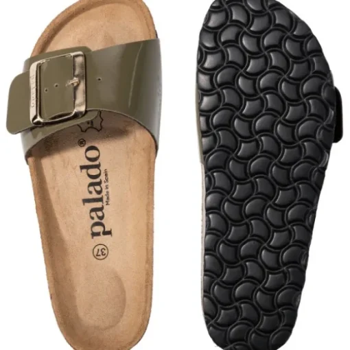 Palado Malta EGS Lack, Pantoletten, Damen, Khaki