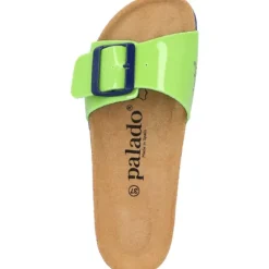 Palado Malta EGS Lack, Pantoletten, Damen, Hellgrün/Blau