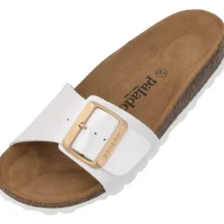 Palado Malta EGS Metallic, Pantoletten, Damen, Weiß