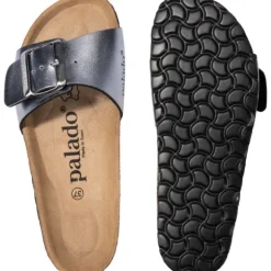 Palado Malta EGS Metallic, Pantoletten, Damen, Grau