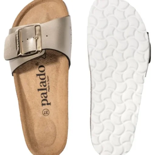 Palado Malta EGS Metallic, Pantoletten, Damen, Mattgold