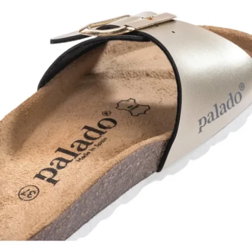 Palado Malta EGS Metallic, Pantoletten, Damen, Mattgold