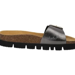 Palado Malta EGS PL, Pantoletten, Damen, Anthrazit Metallic