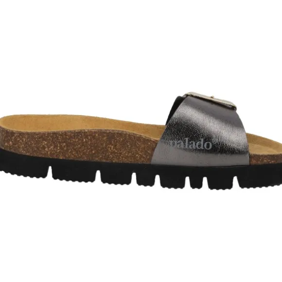 Palado Malta EGS PL, Pantoletten, Damen, Anthrazit Metallic