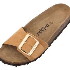 Palado Malta EGS Velours Premium Leather, Pantoletten, Damen, Hellbraun
