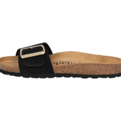 Palado Malta EGS Velours Premium Leather, Pantoletten, Damen, Schwarz