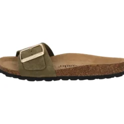 Palado Malta EGS Velours Premium Leather, Pantoletten, Damen, Khaki