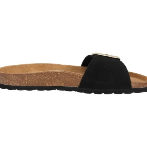 Palado Malta EGS Velours Premium Leather, Pantoletten, Damen, Schwarz