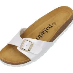 Palado Malta Metallic, Pantoletten, Damen, Weiß/Gold