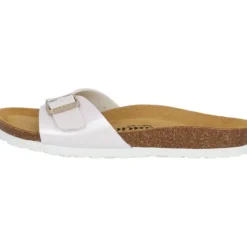 Palado Malta Metallic, Pantoletten, Damen, Weiß/Gold