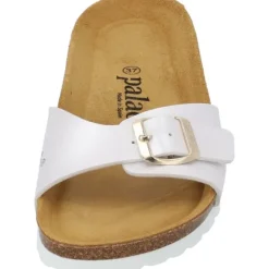 Palado Malta Metallic, Pantoletten, Damen, Weiß/Gold