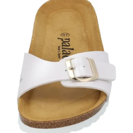 Palado Malta Metallic, Pantoletten, Damen, Weiß/Gold