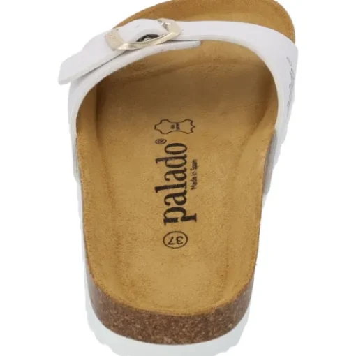 Palado Malta Metallic, Pantoletten, Damen, Weiß/Gold