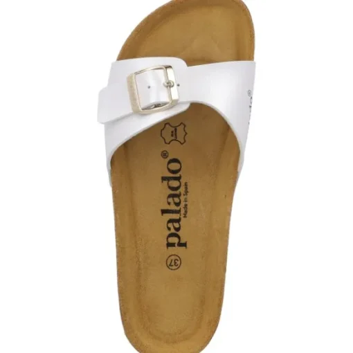 Palado Malta Metallic, Pantoletten, Damen, Weiß/Gold