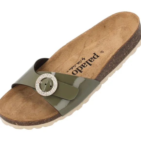 Palado Malta RD by Sila Sahin, Pantoletten, Damen, Khaki Lack