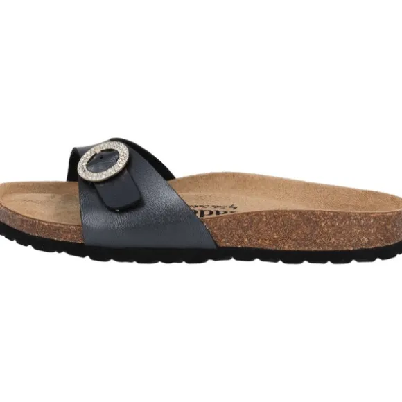 Palado Malta RD by Sila Sahin, Pantoletten, Damen, Schwarz Metallic