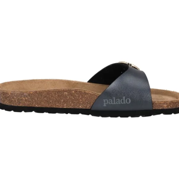 Palado Malta RD by Sila Sahin, Pantoletten, Damen, Schwarz Metallic