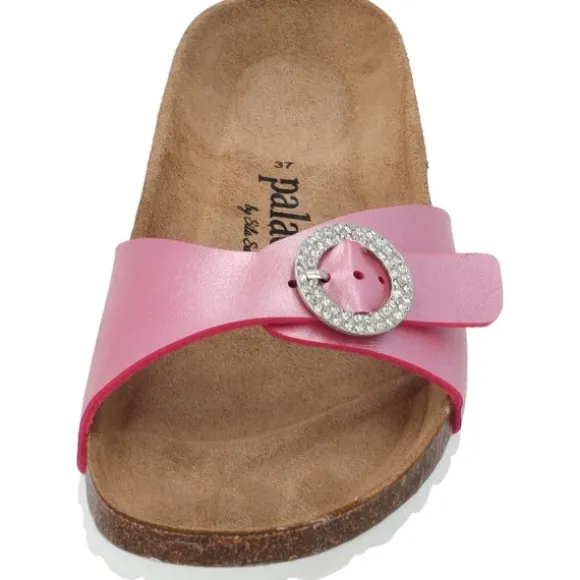 Palado Malta RD by Sila Sahin, Pantoletten, Damen, Pink Metallic