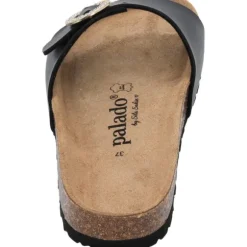 Palado Malta RD by Sila Sahin, Pantoletten, Damen, Schwarz Metallic