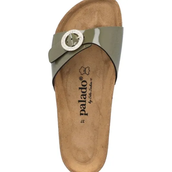 Palado Malta RD by Sila Sahin, Pantoletten, Damen, Khaki Lack