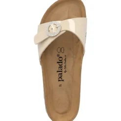 Palado Malta RD by Sila Sahin, Pantoletten, Damen, Beige Lack
