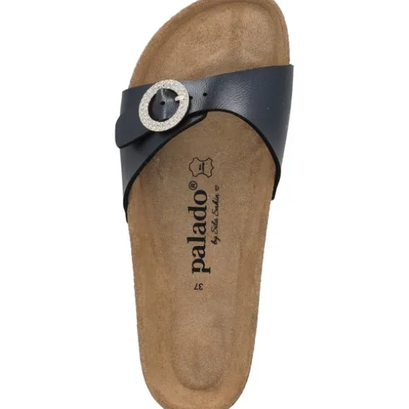 Palado Malta RD by Sila Sahin, Pantoletten, Damen, Schwarz Metallic