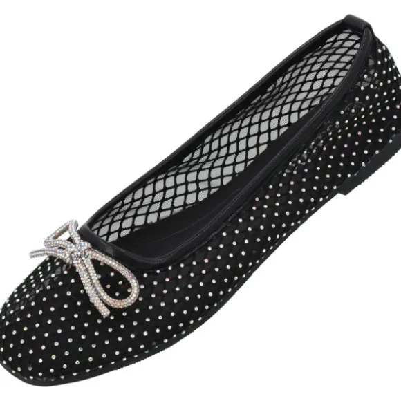 Palado Menera by Sila Sahin , Ballerinas, Damen, Schwarz Glitzer